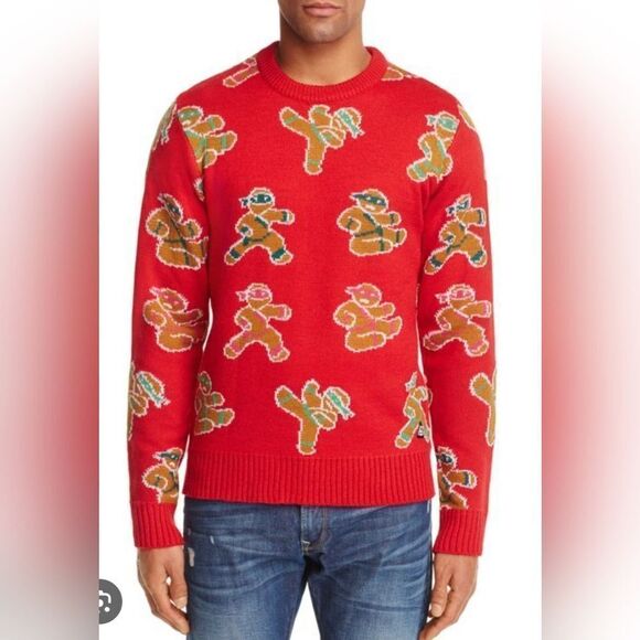 American stitch gingerbread ninja knit sweater - Picture 1 of 7